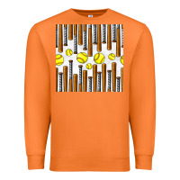Carrot softball bat seamless pattern Premium Sweatshirt - BundleAndBundleShop
