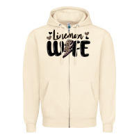 Sandshell lineman wife Zipper Hoodie - MaliasSmallBusiness