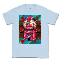 Dusty Blue candy machine  with heart candies  air Classic Tee - AdoDesignShop
