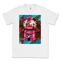 White candy machine  with heart candies  air Classic Tee - AdoDesignShop