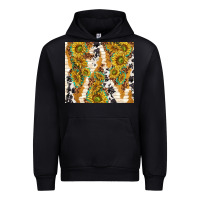 Black sunflowers with patterns Urban Hoodie - TumblerDesignByShophia