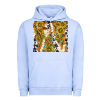 Pigment Grape Ice sunflowers with patterns Urban Hoodie - TumblerDesignByShophia
