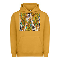 Pigment Peanut Butter sunflowers with patterns Urban Hoodie - TumblerDesignByShophia