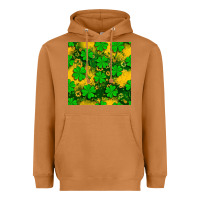 Meerkat St. Patricks clover pattern digital paper Heavyweight Hoodie - BundleAndBundleShop