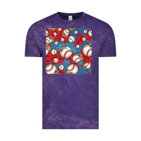 Baseball Paisley And Jean Pattern, Baseball Seamless Pattern Vintage Tee | Teevron
