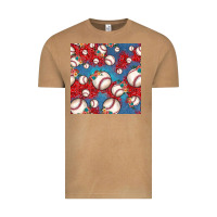 Vintage Camel baseball paisley and jean pattern, baseball seamless pattern Vintage Tee - JahusDesignShop