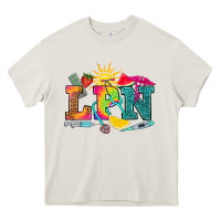 Cream lpn summer Heavy Core Tee - RanaPortraitStore