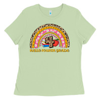 Matcha back to school rainbow hello fourth grade Ladies Tee - AdoDesignShop