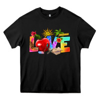 Black love teacher summer Heavy Core Tee - RanaPortraitStore