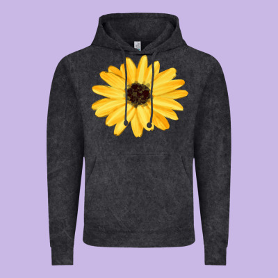 Sunflower Vintage Hoodie Designed By Fadigitalartstudio
