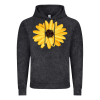 Vintage Black sunflower Vintage Hoodie - FaDigitalArtStudio