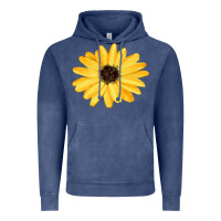 Vintage Denim sunflower Vintage Hoodie - FaDigitalArtStudio
