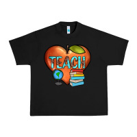 Black teach heart Urban Heavy Tee - JahusDesignShop