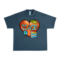 Midnight Navy teach heart Urban Heavy Tee - JahusDesignShop