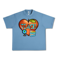 Pebble Blue teach heart Urban Heavy Tee - JahusDesignShop