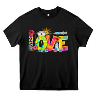 Black love nurse summer Heavy Core Tee - RanaPortraitStore