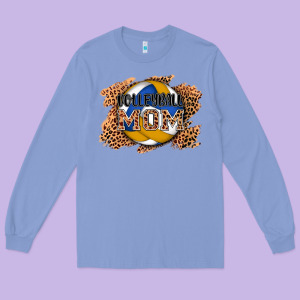 Volleyball Mom Long Sleeve Tee Designed By Adodesignshop