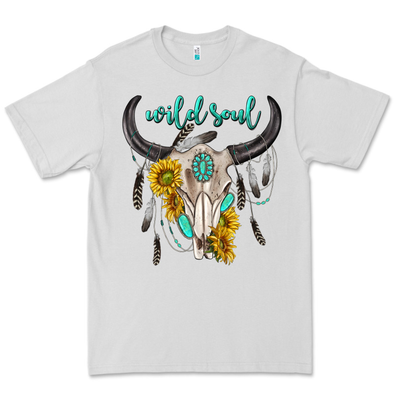 Wild Soul Boho Bull Skull Premium Tee by texasbilliewilder | Teevron