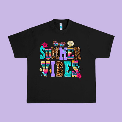 Summer Vibes Urban Heavy Tee Designed By Adodesignshop