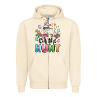 Sandshell on the hunt easter Zipper Hoodie - MaliasSmallBusiness