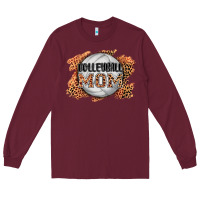 Burgundy volleyball mom Long Sleeve Tee - AdoDesignShop