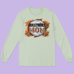 Volleyball Mom Long Sleeve Tee Designed By Adodesignshop