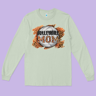 Volleyball Mom Long Sleeve Tee Designed By Adodesignshop