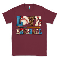 Burgundy love baseball Classic Tee - AdoDesignShop