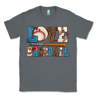 Charcoal Heather love baseball Classic Tee - AdoDesignShop