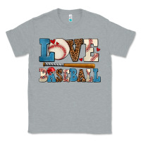 Heather Grey love baseball Classic Tee - AdoDesignShop