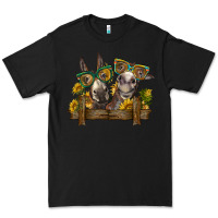 Black 2 donkeys with sunflowers Premium Tee - BarkalooDesign
