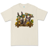 Bone 2 donkeys with sunflowers Premium Tee - BarkalooDesign