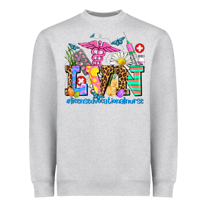 Easter Lvn Licensed Vocational Nurse Heavyweight Sweatshirt by AdoDesignShop | Teevron