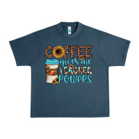 Midnight Navy coffee gives me teacher powers Urban Heavy Tee - JahusDesignShop