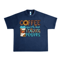 Navy coffee gives me teacher powers Urban Heavy Tee - JahusDesignShop