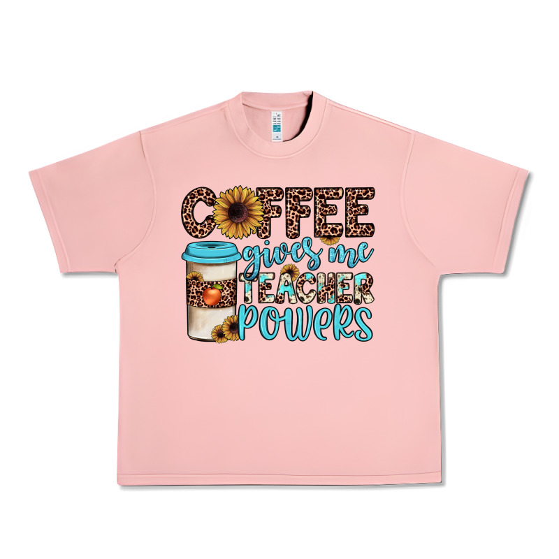 Coffee Gives Me Teacher Powers Urban Heavy Tee by JahusDesignShop | Teevron