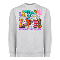 Heather Grey easter lpn licensed practical nurse Heavyweight Sweatshirt - AdoDesignShop