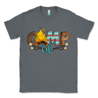 Charcoal Heather camp life Classic Tee - Artiststas