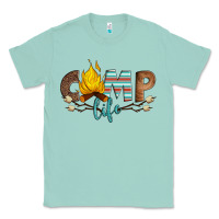 Seafoam camp life Classic Tee - Artiststas