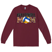Burgundy volleyball mom Long Sleeve Tee - AdoDesignShop
