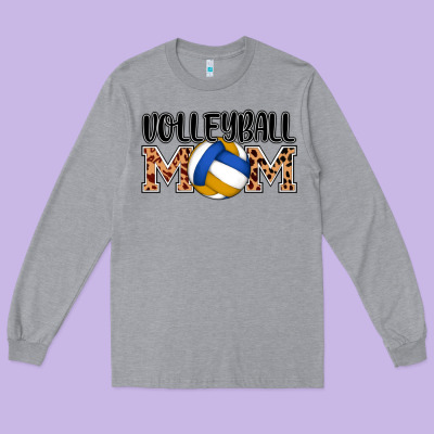 Volleyball Mom Long Sleeve Tee Designed By Adodesignshop