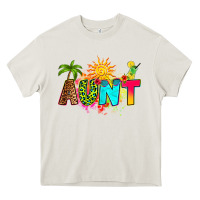 Cream summer aunt Heavy Core Tee - RanaPortraitStore