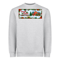 Heather Grey small town christmas Heavyweight Sweatshirt - BundleAndBundleShop