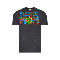 Vintage Black blessed mom autism Vintage Tee - AdoDesignShop