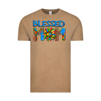 Vintage Coffee blessed mom autism Vintage Tee - AdoDesignShop