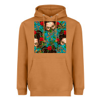 Meerkat Messy Bun Mom And Cross With Leopard Patterns Heavyweight Hoodie - BundleAndBundleShop