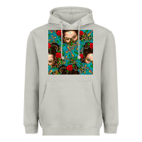 Moon Dust Messy Bun Mom And Cross With Leopard Patterns Heavyweight Hoodie - BundleAndBundleShop