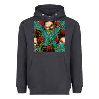 Smoke Messy Bun Mom And Cross With Leopard Patterns Heavyweight Hoodie - BundleAndBundleShop