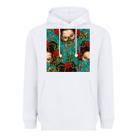 White Messy Bun Mom And Cross With Leopard Patterns Heavyweight Hoodie - BundleAndBundleShop