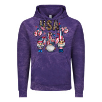 Cloud Purple usa america gnome Vintage Hoodie - CowhideDigitalArt